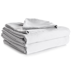 COTTON HOUSE - 100% Cotton Sheet Set, 450 Thread Count, King Size In White