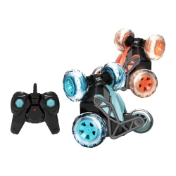 TRADEOPIA Mkb Five Wheel Stunt Car – Premium R/c 2.4Ghz \w Lights, Full Function Control, 360° Spin Flip Stunt, Ages 3+ (Assorted Colors, Styles