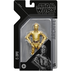STAR WARS The Series Archives 6 Inch Action Figure Greatest Hits (2022 Wave 1) - C-3Po In Black