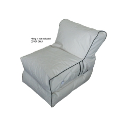 BOSCOMAN - Jumbo Indoor/outdoor Flip Chair Lounger Beanbag Chair - Cover Only - 96074062 In Beige