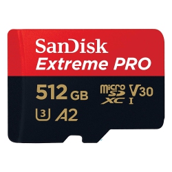SANDISK Extreme Pro 512GB Micro Sd Card With Adapter Sdsqxcd-512G