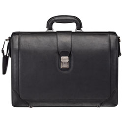 Mancini Milan 17.3" Laptop Briefcase Bag - Black