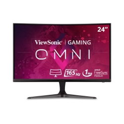 VIEWSONIC 24" Fhd 165Hz 5Ms Gtg Curved Mva Freesync Gaming Monitor (Vx2418C) - In Black