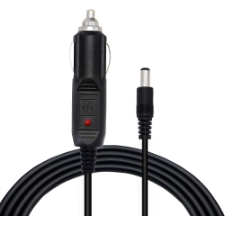 DOLAER Dc5.5X2.1MM Male to 12V Car Cigarette Lighter Plug 18Awg Cable, Dc Car Charger Auto Power Supply Cable, Youcheng for Cars, Trucks, Buses