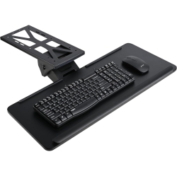 PRIMECABLES Adjustable Under Desk Keyboard Tray, 26" Extra Wide Sliding Drawer With Gel Wrist Pad | Ergonomic Height & Tilt Adjustment