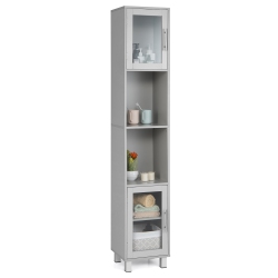 COSTWAY 71" Tall Tower Bathroom Storage Cabinet Organizer Display Shelves Bedroom
