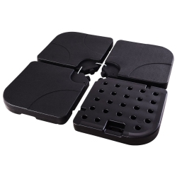 SLICKBLUE 20 Inch Patio Offset Water Filled Plate Umbrella Base In Sand