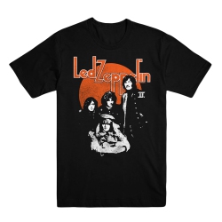 PROMUCO PERCUSSION Led Zeppelin T-Shirt - Circle Black T, Medium In Orange