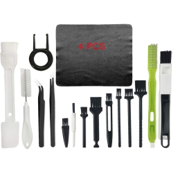 DOLAER Computer Cleaning Kit, 19 In 1 Multi-Purpose Brushes Anti Static Brushes Clothes for Computer Printer Car Player