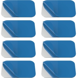 DOLAER [8 Pack] Magnetic Car Mount Holder Metal Plate, 58X40MM Rectangle Universal Replacement Mount Metal Plate Kit \w Adhesive for Magnetic Car