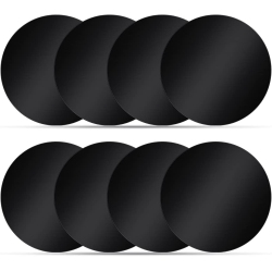 DOLAER [8 Pack] Magnetic Car Mount Holder Metal Plate, 40MM Round Universal Replacement Mount Metal Plate Kit \w Adhesive for Magnetic Car Mount