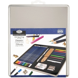 ROYAL BRUSH Small Tin Art Set Still Life Drawing
