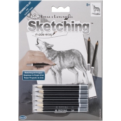 ROYAL BRUSH Royal & Langnickel(R) Sketching Made Easy Kit 5"x7"-Howl