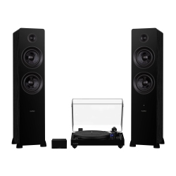 FLUANCE Rt84 Reference High Fidelity Vinyl Turntable, Pa10 Phono Preamp And Ai81 Elite Powered Floorstanding Speakers