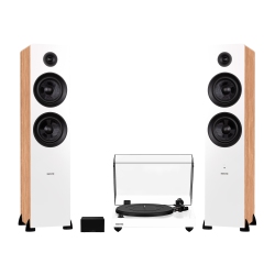 FLUANCE Rt82 Reference High Fidelity Vinyl Turntable, Pa10 Phono Preamp And Ai81 Te Powered Floorstanding Speakers