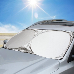 YELLOW-PRICE Foldable Car Front Window Sun Shade Blocks Uv Light & Sun Rays - 59 X 31 Inch