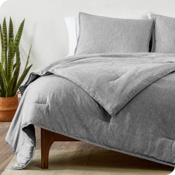 BARE HOME Comforter Set - Goose Down Alternative - Ultra-Soft - Hypoallergenic - All Season Breathable Warmth - Heather Charcoal, Twin/twin Xl