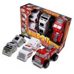 POPULAR PLAYTHINGS Magnetic Build-A-Truck, Fire & Rescue