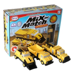 POPULAR PLAYTHINGS Magnetic Mix Or Match® Vehicles, Construction