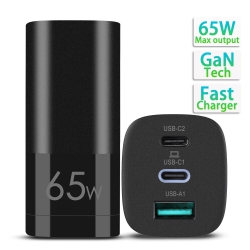 YELLOW-PRICE 65W Gan USB C Charger With Foldable Ca Plug for Apple Iphone, Ipad Pro, Macbook