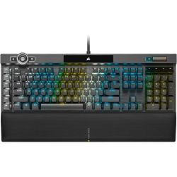 CORSAIR K100 RGB Mechanical Gaming Keyboard - Cherry Mx Speed RGB Keys - Axon Hyper-Processing Technology for 4X Faster Throughput - 44-Zone RGB