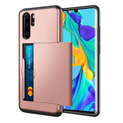SUPERSHIELD for Huawei P30 Pro Rose Shockproof Card Slot Wallet Heavy Duty Case Tough 360 Cover Case In Gold