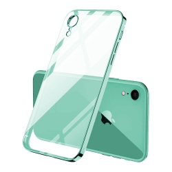 SUPERSHIELD for Apple Iphone Xr Smart Shockproof Luxury Stream Electro Plating Elegant Cover Case - In Green