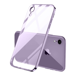SUPERSHIELD for Apple Iphone Xr Smart Shockproof Luxury Stream Electro Plating Elegant Cover Case In Purple