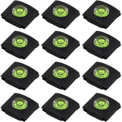 DOLAER Set Of 12 Hot Shoe Covers, Camera Flashlight Hotshoe Cover Of Bubble Spirit Level for Canon Nikon Panasonic Fujifilm Olympus Sigma Pentax Dslr