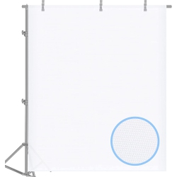 DOLAER 2 Yard X 60 Inch/1.8M X 1.5M Nylon Silk Seamless Diffusion Fabric for Photography Softbox, Light Tent And Lighting Light Modifier In White