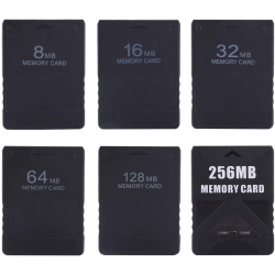 DOLAER Playstation 2 Memory Card, 8M-256M Memory Card High Speed for Sony Playstation 2 Ps2 Console Games Accessories(258M)