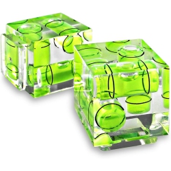 DOLAER Triple 3 Axis Hot Shoe Bubble Spirit Level for Canon Nikon Pentax Dslr Camera (2 Pack)