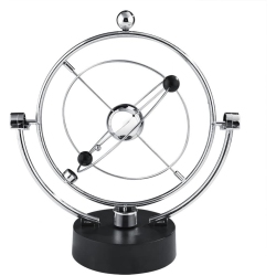 TRADEOPIA Revolving Mars, Planet Orbit Mobile, Electronic Perpetual Motion Toy Simulation Milky Way Movement Swing Ball Home Office Desk Table