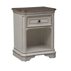 LIBERTY FURNITURE Magnolia Manor 1 Drawer Night Stand In White