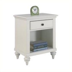 BOWERY HILL Nightstand In Brushed In White