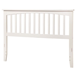 AFI Mission Queen Solid Wood Headboard With Device Charger In In White