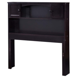 AFI Newport Twin Solid Wood Bookcase Headboard With Device Charger In Espresso