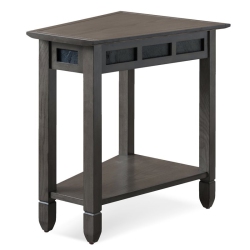 LEICK FURNITURE Favorite Finds Smoke Recliner Wedge Table In Gray