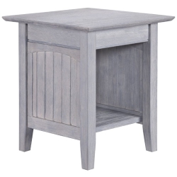 AFI Nantucket End Table In Driftwood In Gray