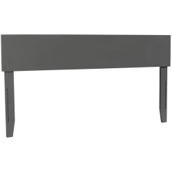 AFI Orlando King Solid Wood Panel Headboard With Device Charger In In Gray