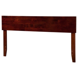 AFI Orlando Full Panel Solid Wood Headboard In Walnut