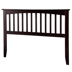AFI Mission King Solid Wood Headboard With Device Charger In Espresso