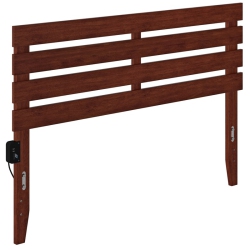 AFI Oxford Solid Wood Queen Headboard In Walnut