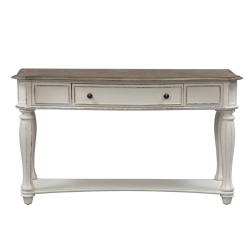 LIBERTY FURNITURE Magnolia Manor Sofa Table In White