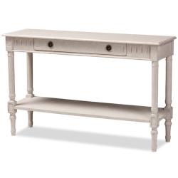 BAXTON STUDIO Ariella 47" Console Table In Whitewashed