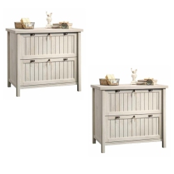 SAUDER (Set Of 2) Lateral File In Chalked Chestnut
