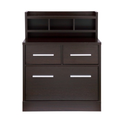 FURNITURE OF AMERICA Jonah Wood Multi-Storage Filing Cabinet In Cappuccino