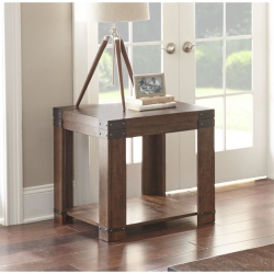 STEVE SILVER COMPANY Arusha Square End Table In Medium Cherry