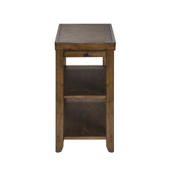 LIBERTY FURNITURE Mitchell Medium Chair Side Table In Brown