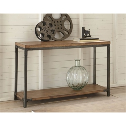 STEVE SILVER COMPANY Lantana Console Table In Antique Honey In Brown